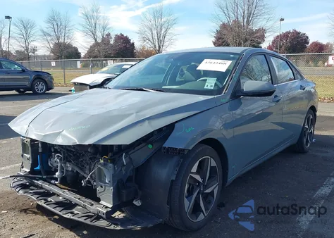 2021 Hyundai Elantra Limited из США, поврежденный, VIN KMHLP4AG9MU071557